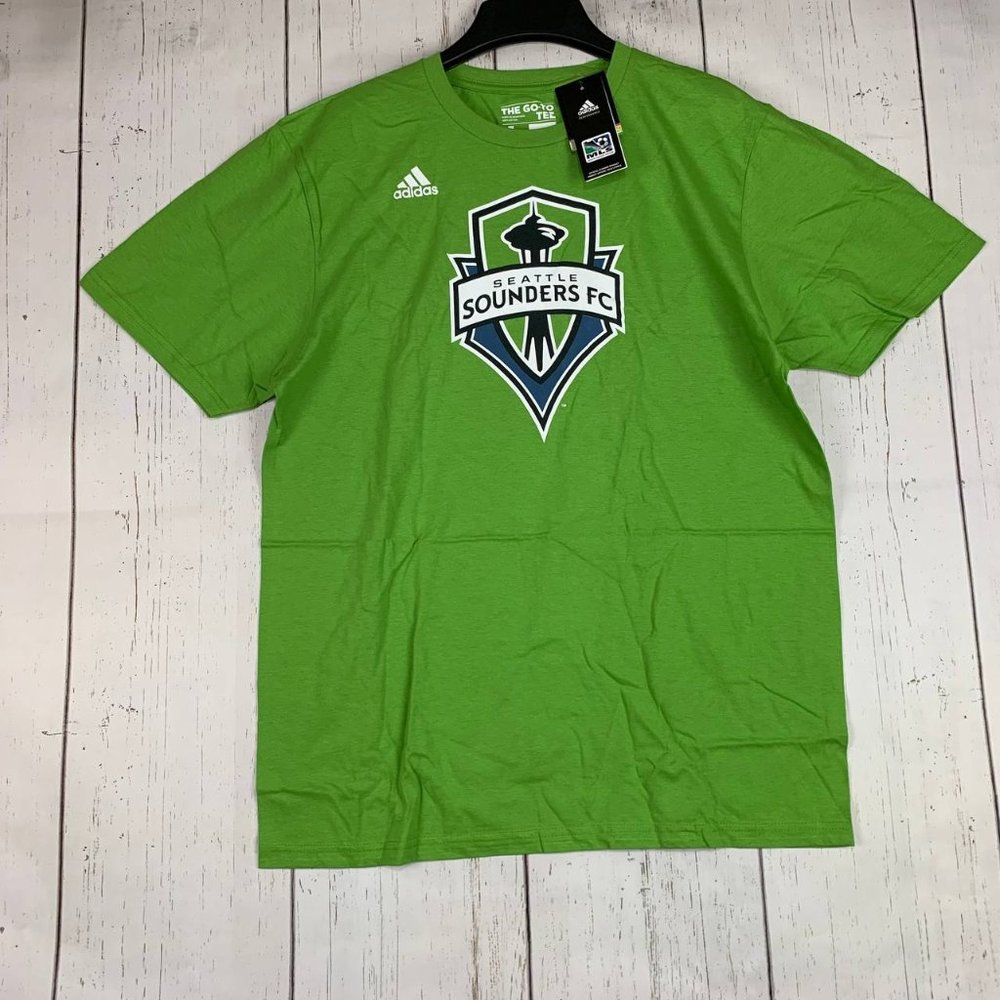 Seattle Sounders FC MLS Adidas Go-To Tee Large Tshirt New Men